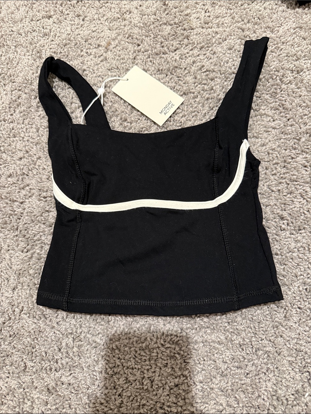 Monday Body Zion Tank Black/White NWT
